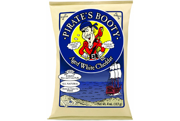 Healthy nut free school snack, Pirates Booty low fat snacks
