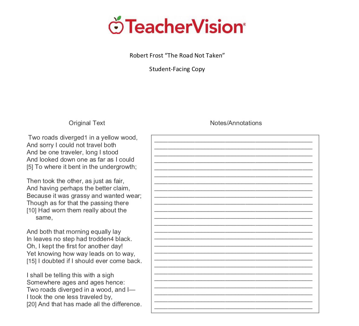 Three lesson plans for teaching students how to analyze poems and compare and contrast two poems