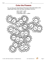 Color the Flowers