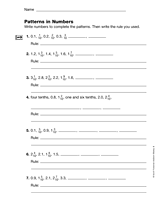 Patterns in Numbers: What's the Rule? (Gr. 3)