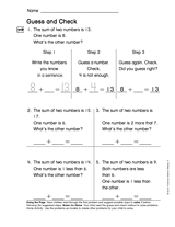 Guess and Check (Gr. 1)