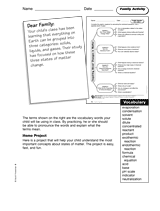 Changes in Matter: Family Activity