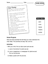 Plants: Family Activity 2