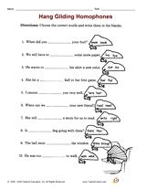Hang Gliding Homophones