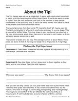 About the Tipi