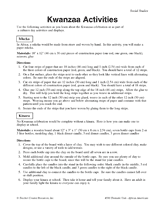 Kwanzaa Craft Activities