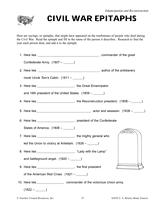 Civil War Epitaphs