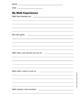 My Math Experiences 2