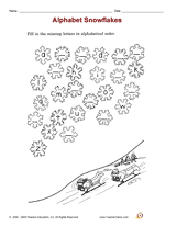 Alphabet Snowflakes