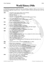 World History: 1940s