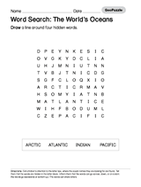 Word Search: The World's Oceans