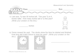 Math Warm-Up 145 for Gr. 1 & 2: Measurement & Geometry