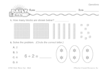 Math Warm-Up 96 for Gr. 1 & 2: Operations