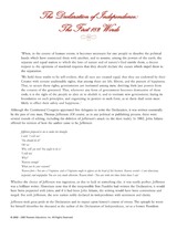 The Declaration of Independence: The First 182 Words