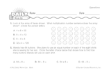 Math Warm-Up 103 for Gr. 3 & 4: Operations