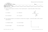 Math Warm-Up 144 for Gr. 3 & 4: Measurement & Geometry