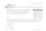 Math Warm-Up 145 for Gr. 3 & 4: Measurement & Geometry