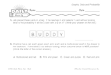 Math Warm-Up 184 for Gr. 3 & 4: Graphs, Data & Probability