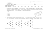 Math Warm-Up 242 for Gr. 3 & 4: Algebra, Patterns & Functions