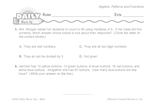Math Warm-Up 248 for Gr. 3 & 4: Algebra, Patterns & Functions