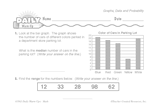 Math Warm-Up 161 for Gr. 5 & 6: Graphs, Data & Probability