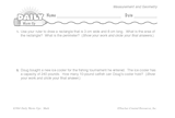Math Warm-Up 156 for Gr. 5 & 6: Measurement & Geometry
