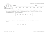 Math Warm-Up 251 for Gr. 5 & 6: Algebra, Patterns & Functions