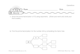 Math Warm-Up 81 for Gr. 5 & 6: Operations