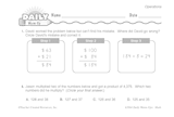 Math Warm-Up 94 for Gr. 5 & 6: Operations