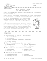 Historical Fiction Reading Warm-Up: Florence Nightingale