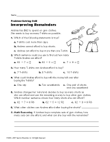 Interpreting Remainders