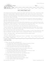 Historical Fiction Reading Warm-Up: The Christmas Gift