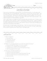 Science Reading Warm-Up: Life Cycle of a Frog