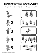 Backyardigans Counting Activity