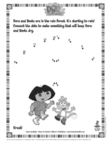 Dora the Explorer: Connect the Dots Activity