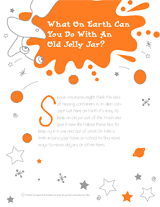 Coloring Packet: Reusing an Old Jar