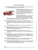 Famous Firsts in Aviation