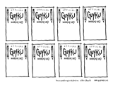 Make-Your-Own Guyku Inspiration Cards