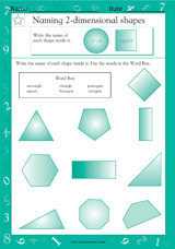 Naming 2-Dimensional Shapes I