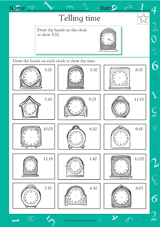 Telling Time: Clock Hands