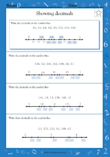 Showing Decimals (Grade 4)