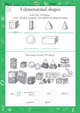 Naming and Counting 3-Dimensional Shapes