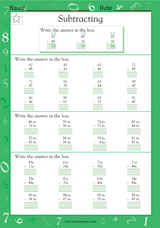Two-Digit Subtraction with Regrouping and Units
