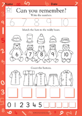 Write the Numbers 6-10