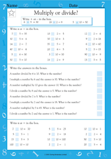 Choosing the Operation: Multiply or Divide? IV