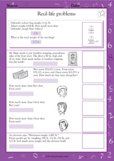 Addition & Subtraction Word Problems VI