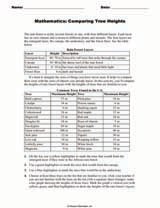 Mathematics: Comparing Tree Heights