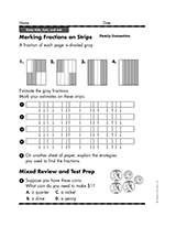 Marking Fractions on Strips